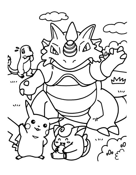 pokemon colering pages|52 Pokemon Coloring Pages (Free PDF Printables)